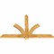Ekena Millwork Redmond Rough Sawn Timber Gable Bracket, Western Red Cedar, 60"W x 38"H x 2"D x 4"F, 15/12 Pitch GBW060X38X0204RED00RWR - alternate 5